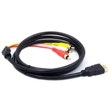 Male S-video to 3 RCA AV Audio Cable W/SCART to 3 RCA Phono Adapter 1080P HDMI-compatible to RCA Cables Connector Accessories