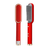 Multifunctional Hair Straightener Brush 2 In 1 Heating Hair Hot Comb Brush Anti-Scald Iron Straightening Brush Styler Tools