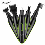 Ckeyin 5 In 1 Men's Hair Trimmer Kit Electric Beard Nose Ear Trimmer Portable Clipper Eyebrow Shaver Machine Facail Hair Remover