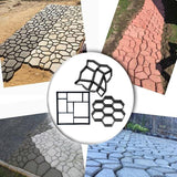 DIY Path Maker Garden Lawn Paving Concrete Mold Garden Floor Road Concrete Stepping Driveway Stone Path Mold Patio