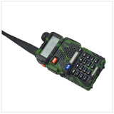 Camouflage baofeng Radio dualband UV-5R walkie talkie dual display 136-174/400-520MHz two way radio with free earpiece BF-UV5R