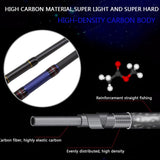 1.8M-2.7M Carbon Fiber Lure Spinning Rod telescopic Travel fishing pole M power 7-28g lure Weight 12-25lb line weigh