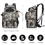 Fishing Tackle Backpack with 3 Fishing Tackle Trays Boxes Waterproof Fishing Tackle Storage Bag Organizer Bag for fishing