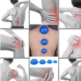 12Pcs Strong Suction Vacuum Silicone Cupping Body Massage Anti Cellulite Pain Relief Relaxation Chinese Medical Health Care Tool