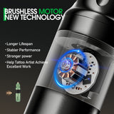 New ORIGIN AMBITION SOLDIER V2 Wireless Tattoo Machine Brushless Motor Rechargeable Battery Pen For Artist Body