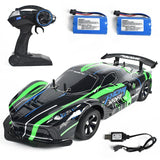 RC Racing Car 1:10 2.4G 4WD 25km/h Drift High Speed Off Road Crawler 2 Batteries Remote Control Vehicles Model Toys for Child