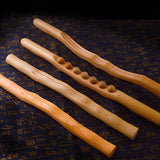 4 Pcs Guasha Scraping Stick for Back Shoulder Neck Waist Leg Massage Tools Made From Natural Wood Fast Large Area