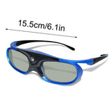 3D Glasses Active Shutter Rechargeable Eyewear for DLP-Link Optama Projectors M2EC