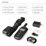2 in 1 Dog traning collar Remote 600m Contro Anti Bark Collar Electric Shock Vibration sound no barking training Dog Supplies