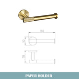 Golden Towel Rack Towel Bar Ring Brushed Gold Hardware Set Robe Coat Hook Toilet Tissue Paper Holder Bathroom Accessories Kit