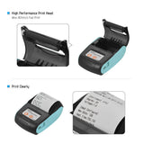 PT-210 Portable Thermal Printer Handheld 58mm Receipt Printer for Retail Stores Restaurants Factories Logistics, 10 Paper Rolls