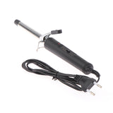 Women Fashion Manual Rotating Ceramic Barrel Curl Iron Hair Curler Styling Tool Suit For Dry Hair