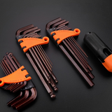 QUK Hex Wrench Set Screwdriver Universal Allen Key 1.5mm-10mm 9PCS Double-End L Type Hexagon Flat Ball Spanner Metric Hand Tools