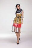 Fashion EVA Transparent With Belt Raincoat 0utdoor Ladies Rain Coat Jacket Waterproof Adult Women Cool Clear Poncho High quality
