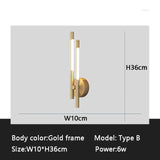 Modern Led Wall Light Gold&Black Sconce Wall Lamp Bedside Light For Living room Dining room Bedroom Copper Lamp Wall Led Lamp 6W
