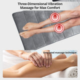 Electric Heating Full Body Massage Mat For Neck Waist Back Pain Relief Office Chair Cervical Kneading Vibrator Massager Pad Seat