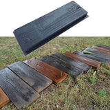 Imitation Wood Grain DIY Path Maker Paving Cement Brick Mold Stepping Pavement Road Concrete Mould