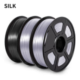 SUNL 3D Printing Filament PLA SILK Filament 3KG for 3D Printer with Spool Colorful Eco-friendly Material to DIY Artwork Printing
