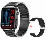 Smart Watch 1.7inch Blood Glucose Laser Treatment Body Temperature Accurate SPO2 BP 24H Heart Rate Health Monitoring Smartwatch