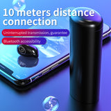 V21 Invisible Single Bluetooth-compatible Earphones 2200mAh Charging Box Wireless Headphone 8D Stereo Sports Waterproof Headsets
