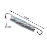 15Pcs 5.5Inch Trampoline Springs Heavy Duty Galvanized Steel High Tensile Replacement Trampoline Accessories With T-Hook