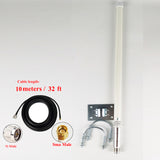 5.8dBi LoRaWAN 868MHz 915mhz omni fiberglass antenna outdoor roof IOT lora Bobcat,SenseCap,Rak,Heltec antenna