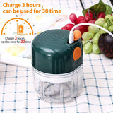 Electric Mini Chopper,Rechargeable Garlic Machine Wireless Fruit Small Mincer Kitchen Mincing for Chili Onion Vegetable