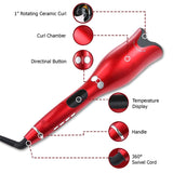 Hair Curler Automatic Curling Iron Electric Ceramic Heating Liquid Crystal Display Rotating Wave Styler Magic Curling Iron Hair