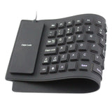 85-key Computer Keyboard Silicone Mute Soft Keyboard USB Wired Keyboard Portable Mini Laptop Pc Folding Waterproof Keyboard