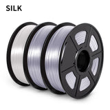 SUNL 3D Printing Filament PLA SILK Filament 3KG for 3D Printer with Spool Colorful Eco-friendly Material to DIY Artwork Printing