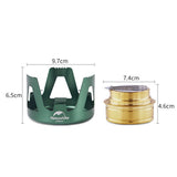 Naturehike Outdoor Camping Stove Titanium Alcohol Stove With Rack Set Mini Ultralight Burners with Cross Stand Stove Rack