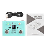 Effect Pedal Drum &amp; Looper Effector Mini 2-in-1 Looper Drum Machine Double Footswitch Looper Pedal Looper Guitar Pedal 30 Drums