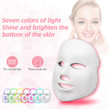 Led Facial Mask 7 colors Facial Rejuvenating Infared Light Therapy Phototherapy Mask Spot Acne Removal Face Skin Care Tool