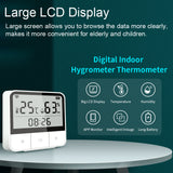 Tuya WiFi Intelligent Temperature Humidity Sensors Time Date Week Intelligent Home Office Temperature Humidity Sensors