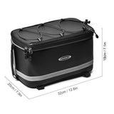 Bicycle Bike Trunk Bag Larger Capacity 7L Bicycle Commuter Bag waterproof Bike Rack Bag Waterproof Rain Cover Bike Accessories