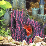 Castle Aquarium Decoration Hand Painted with Realistic Details 9.8 Inches High Fish Tank Ornaments Small Fish Shelters
