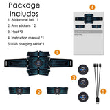 Abdominal Patch lazy fitness belt abdominal muscle stick abdominal muscle exercise puncture massage home sports fitness equipmen