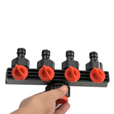 Irrigation Drip Garden Home Agricultural Easy Install Plastic 4 Way Splitter ABS Durable Accessories Tap Connector