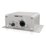 Klark Teknik DN 30R 2-Channel Dante Audio Receiver for High-Performance Networking built-in headphone amp for local monitoring