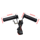 12V 22mm Motorcycle Handlebar Winter Electric Heating Grips Set Rubber Handle Waterproof ATV Scooter Handlebar Hand Warmer Kit