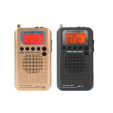 Portable Full Band Radio Aircraft Band Receiver FM/AM/SW/ CB/Air/VHF World Band with LCD Display Alarm Clock