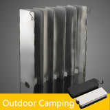 8/9/10 Plates Foldable Windshield Outdoor Camping Cooker BBQ Gas Stove Wind Shield Screen Picnic Wind Screen Hot Sale