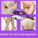 Rechargeable women epilator electric facial hair removal female epilator for face leg bikini underarm full body