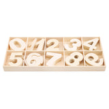 Wooden English Letter Set Word Scrapbooking Scrabble Number Alphabet Letter Wood Block Kid Learning Aid