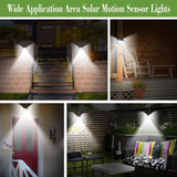 140/288/308 LEDs Solar Light Outdoor 3 Modes IP65 Waterproof Wall Lamp With PIR Motion Sensor Street light For Garden Decoration