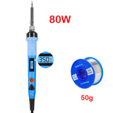 Adjustable Temperature Soldering iron kit  80W 220V / 110V Solder Iron LCD Electric Soldering Iron Welding Repair Tools