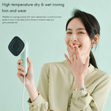 Mini Steam Iron Portable Ironing Machine Handheld Steam Iron Hanging Ironing Suitable for Home Travel Eu Plug