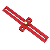 Woodworking Square Aluminum Alloy Crossed Ruler T type Scriber Measuring Tools 67JE
