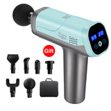 LCD Display Massage Gun Deep Muscle Massager Muscle Pain Body Neck Massage Exercising Relaxation Slimming Shaping Pain Relief
