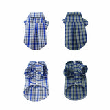 2021 new Dog clothes pet for small dogs Clothing cats french bulldog Hawaiian shirts alive Beach T-shirt Plaid with collar cute